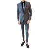 Groom's suit set, men's business professional formal wear, wedding dress, British style, casual and fitted, Korean style suit for men Item Picture